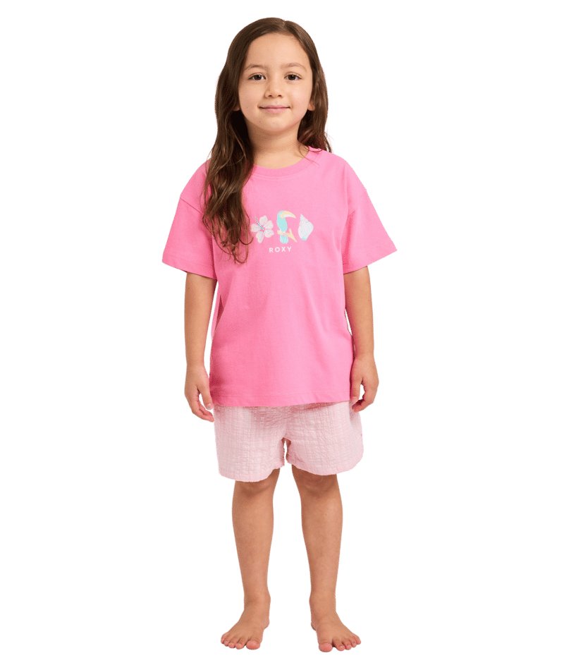 Roxy Tw Ocean Lover Ss Tee in PINK CARNATION