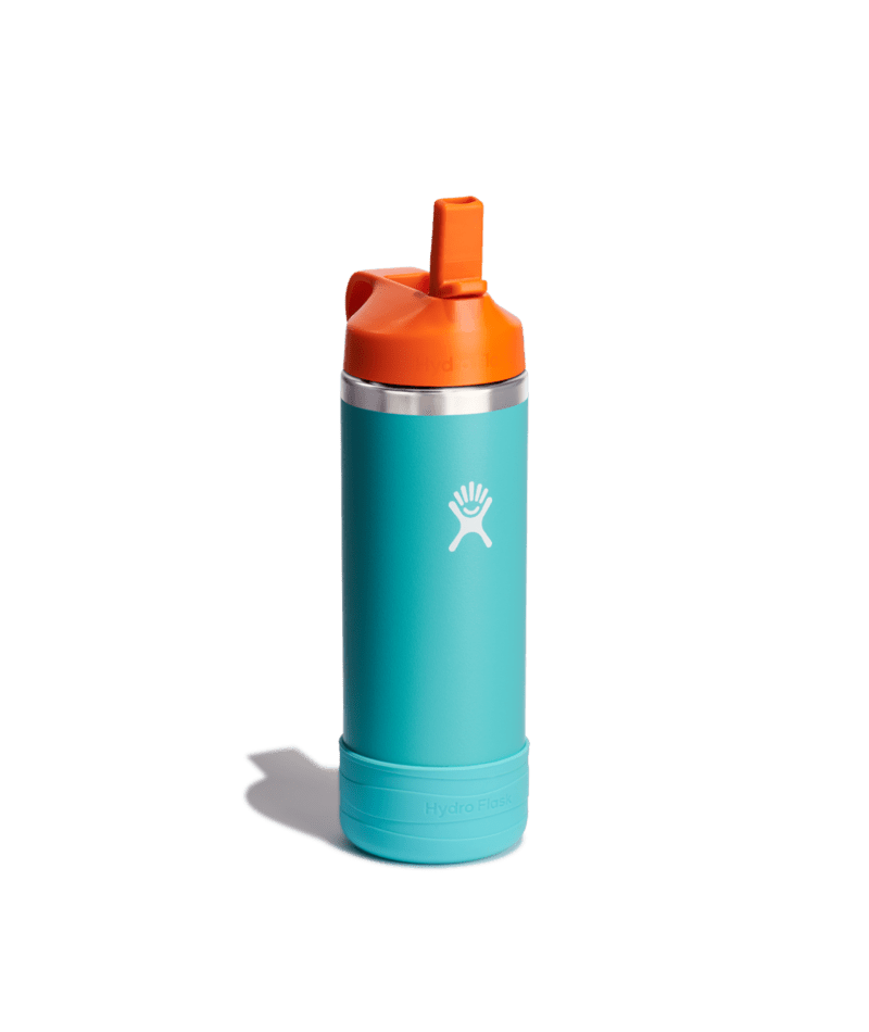 Hydro Flask 18 Oz Kids Wide Mouth Straw Cap And Boot in W18CSWBB363