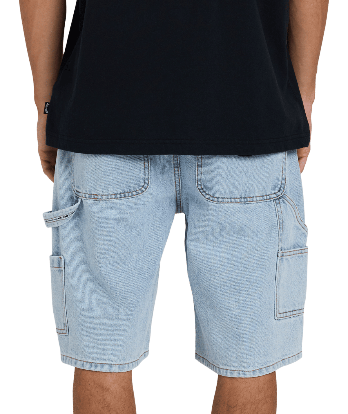 Billabong Mens Bad Dog Workwear Denim Shorts in Washed Indigo