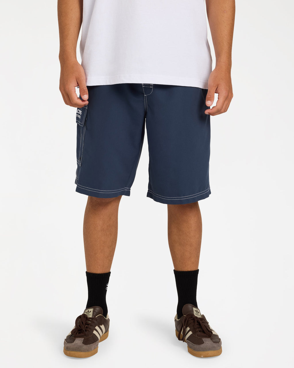Billabong Mens Throw On 22" Boardshorts in Dusty Indigo
