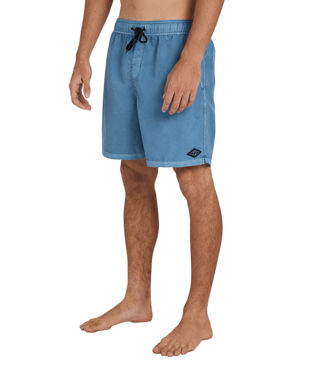Billabong Mens All Day Overdye Layback 17" Boardshorts in Steel Blue