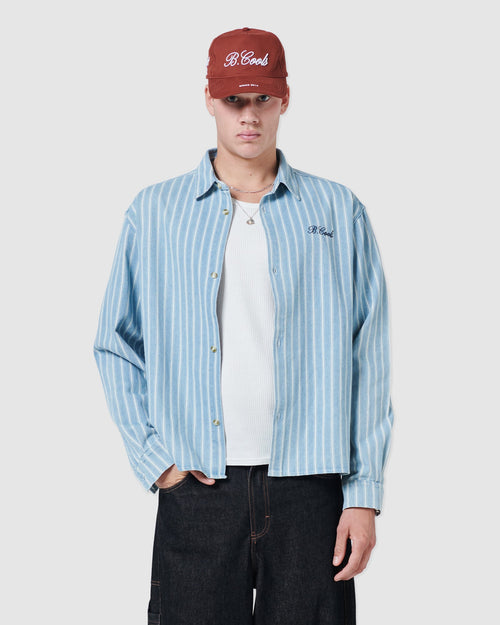 B. Cools Crop LS Shirt Blue in Single