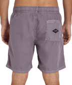 Billabong Mens All Day Overdye Layback 17" Boardshorts in Steel Purple