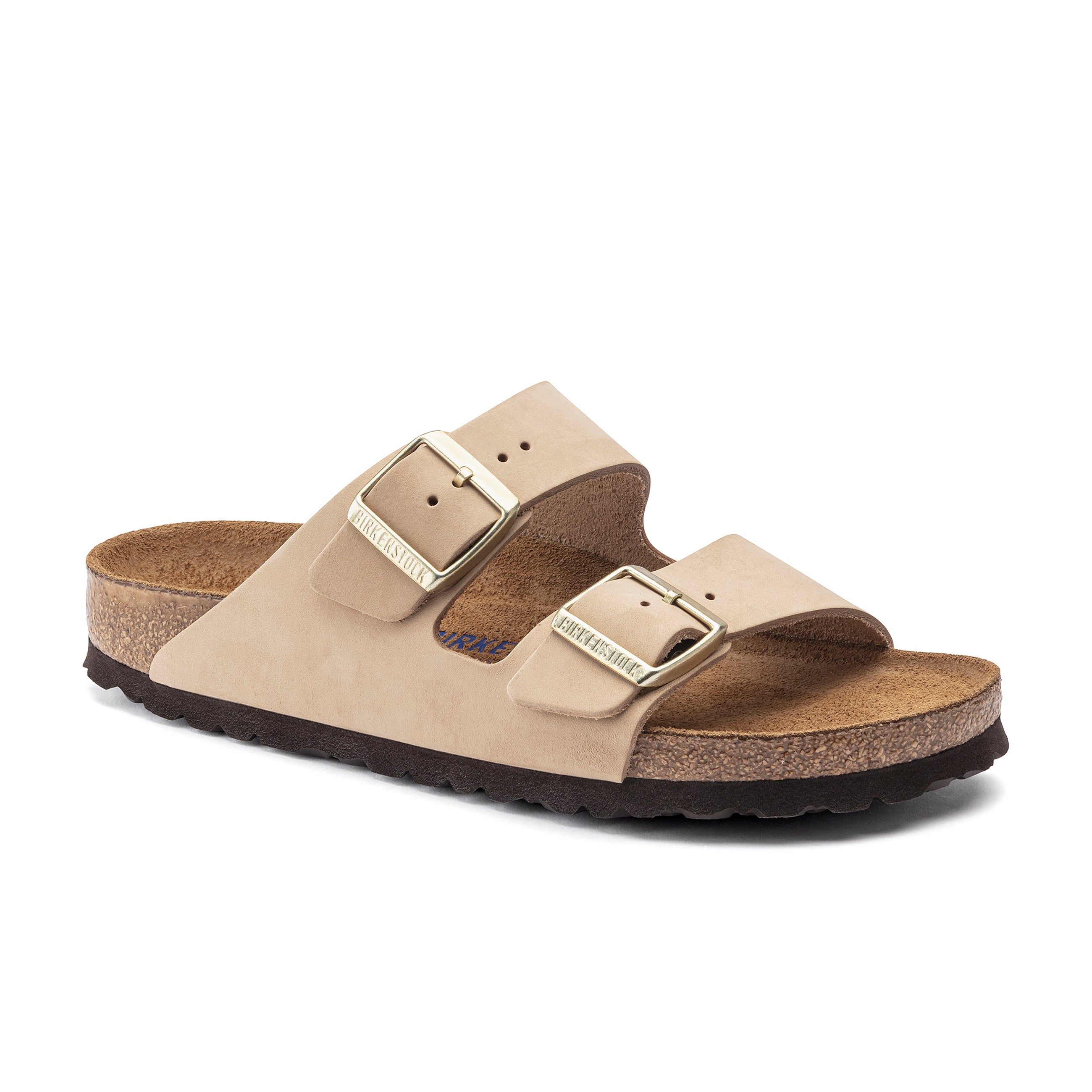 Birkenstock Arizona Sfb Sandcastle Nubuck Leather Narrow in Arizona Sfb Sandcastle