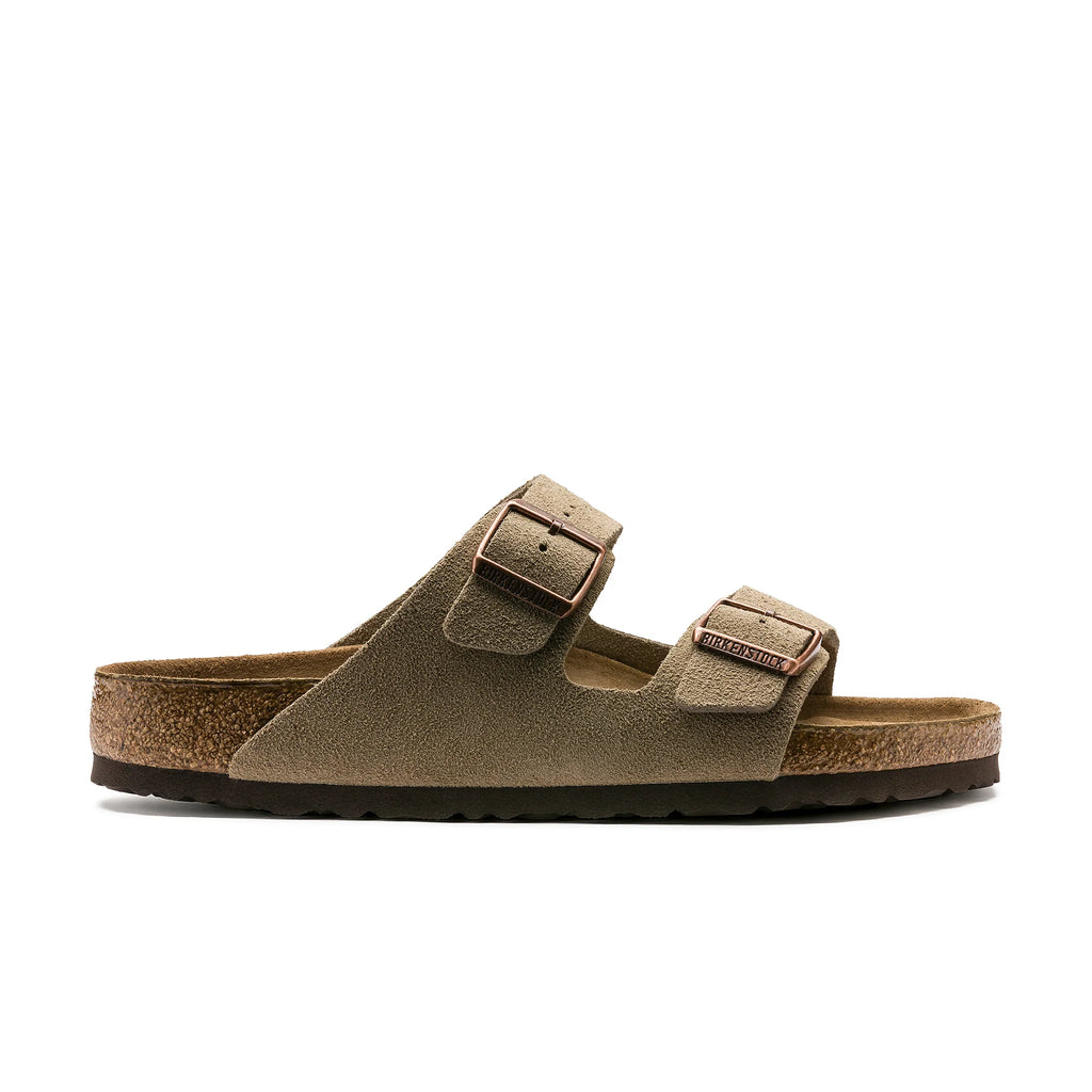 Birkenstock Arizona Sfb Taupe Suede Leather Regular