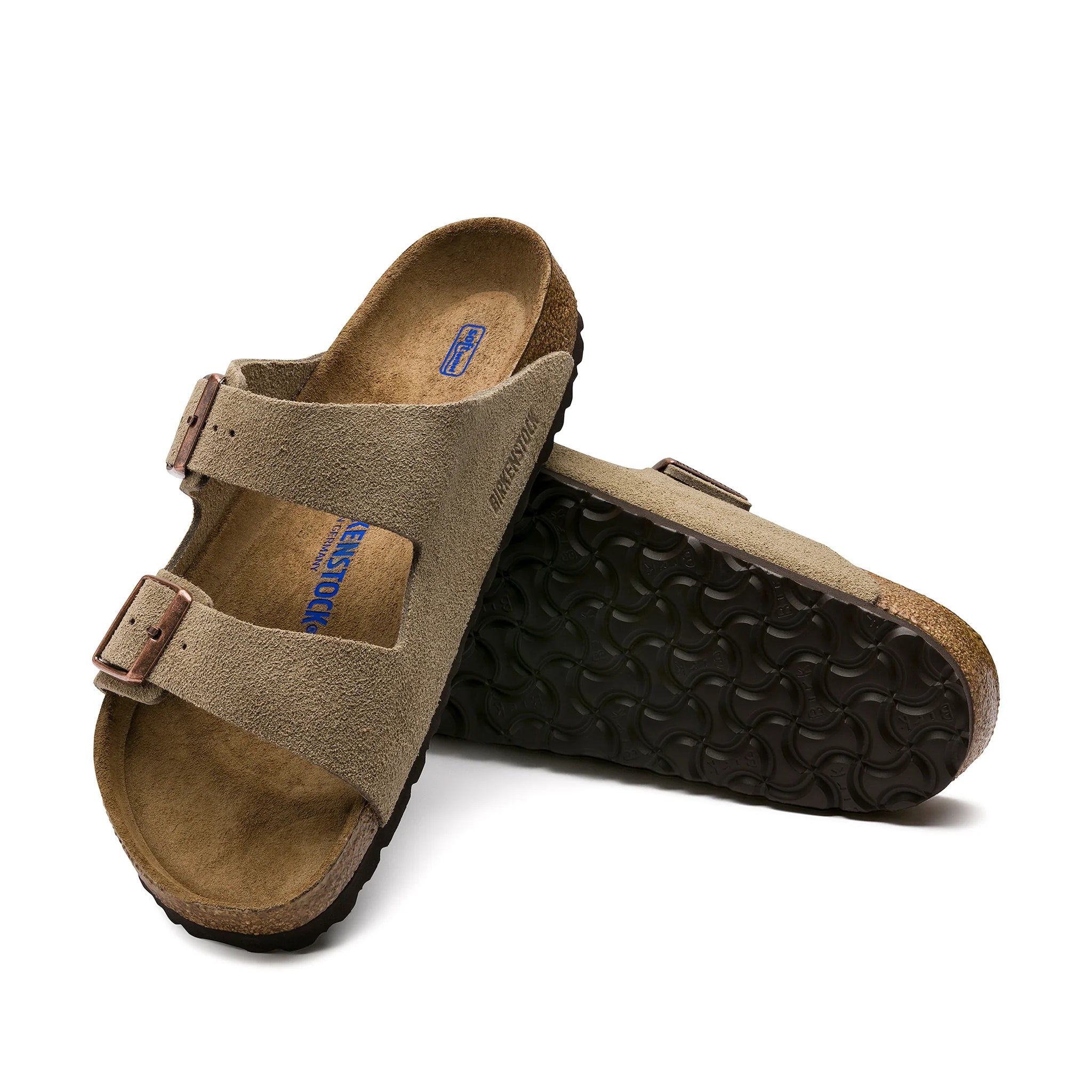 Birkenstock Arizona Sfb Taupe Suede Leather Regular