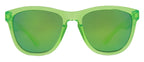 Carve Cali Junior - Kids Crystal Lime Frame with Grey with Blue Green Iridium Lens in Single
