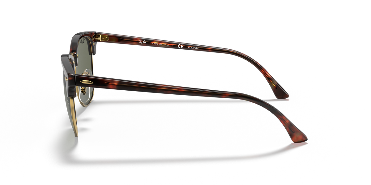 Ray-Ban® CLUBMASTER RED HAVANA G-15 GRE in Tortoise On Gold