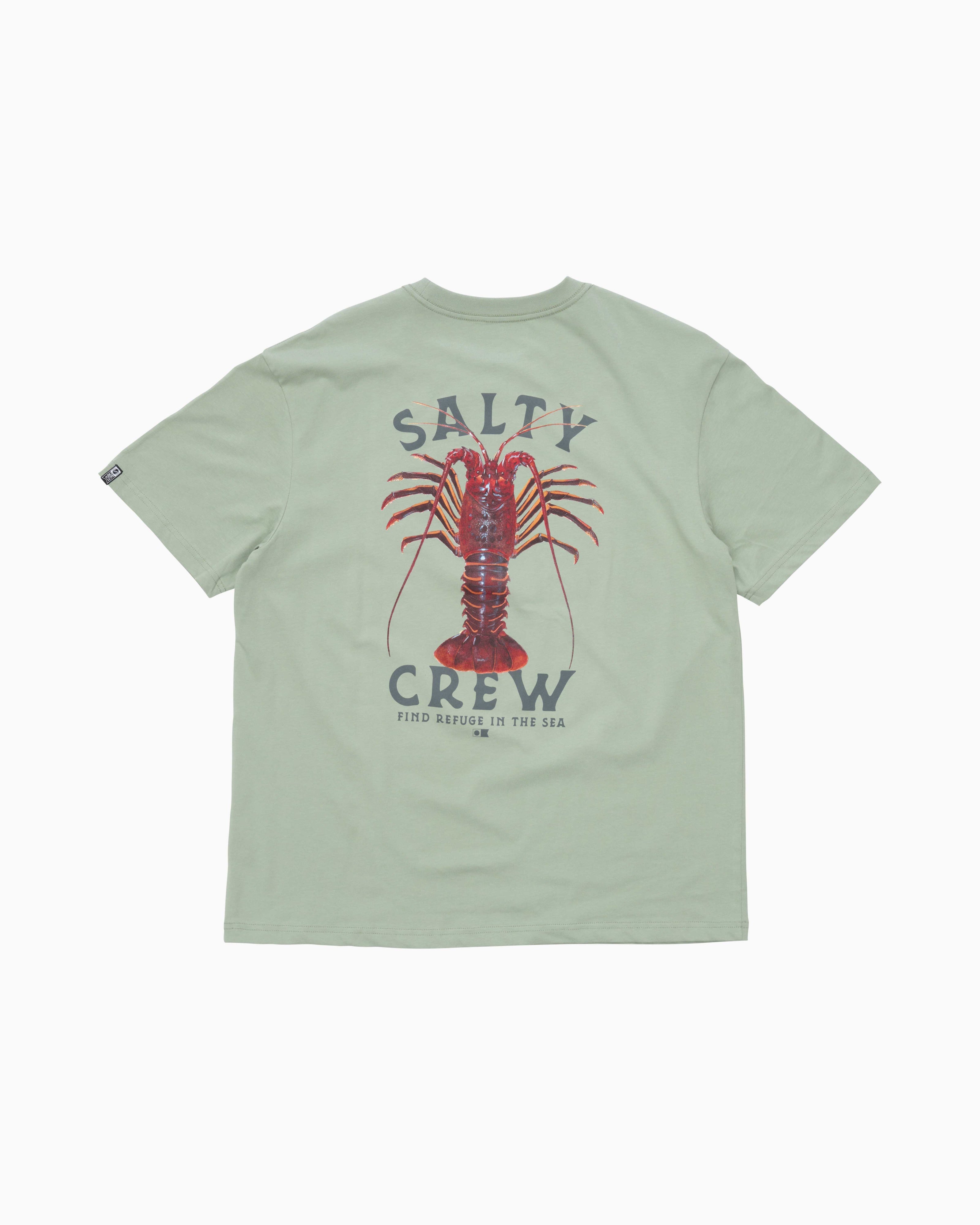 Salty Crew ROCK LOBSTER CLASSIC SS TEE in SLATE GREY