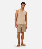 Industrie The Marina Linen Short - Moss in MOSS