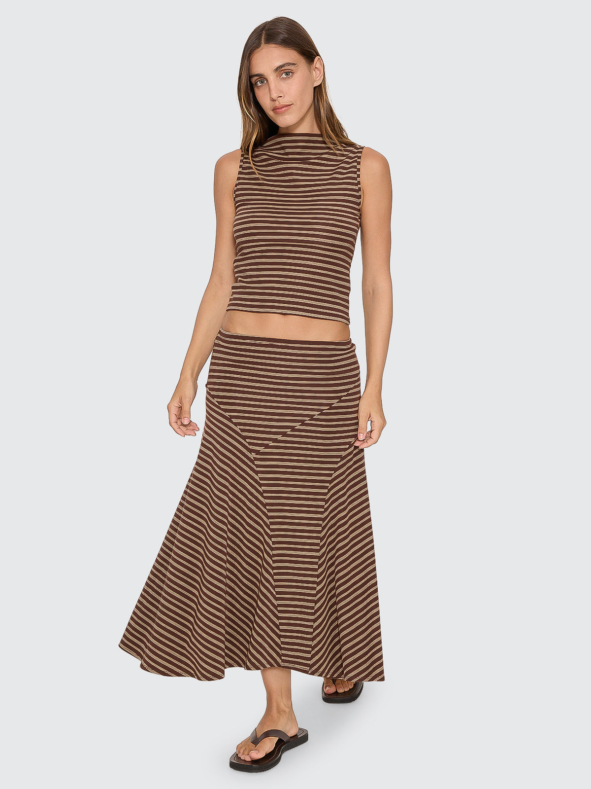 Thrills Co Best Of Luck Tank - Cocoa in Cocoa