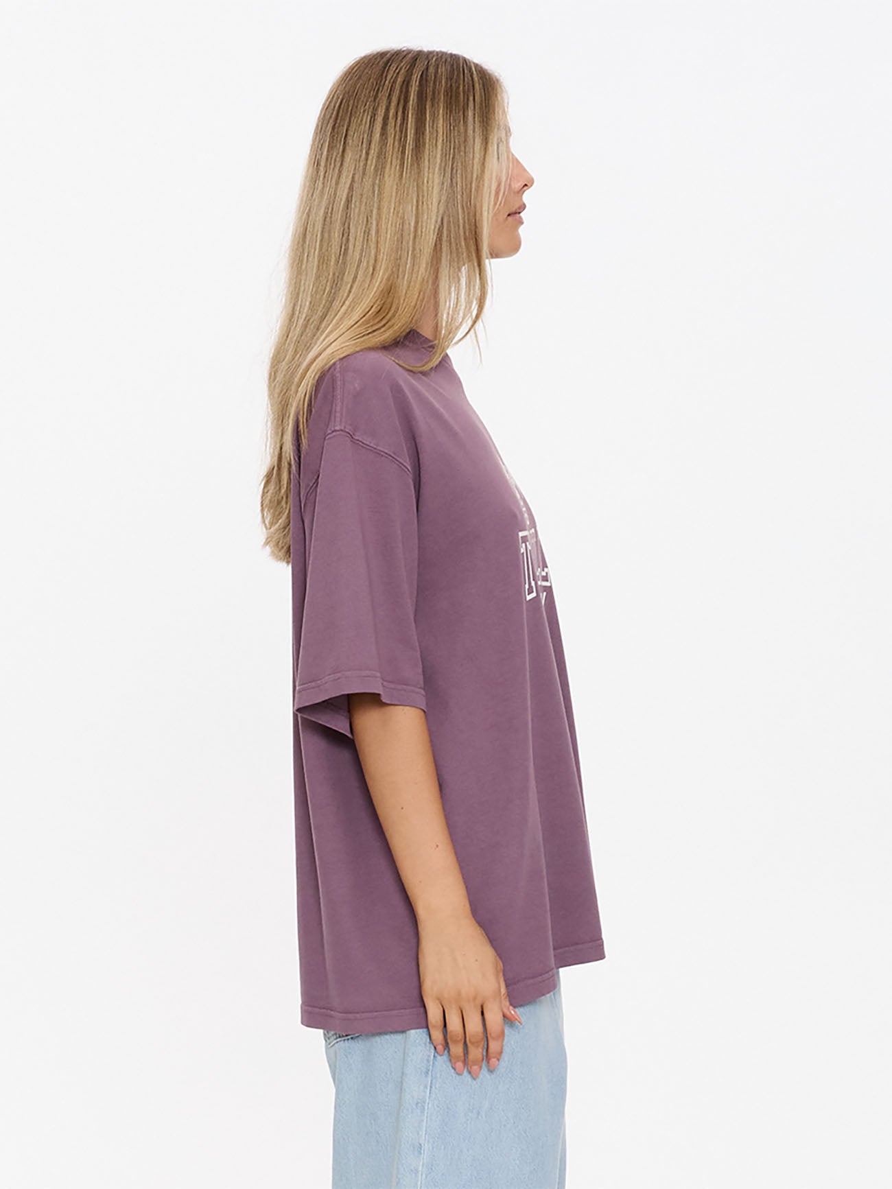 Thrills Co Break Point Oversized Tee - Vintage Mauve in Vintage Mauve