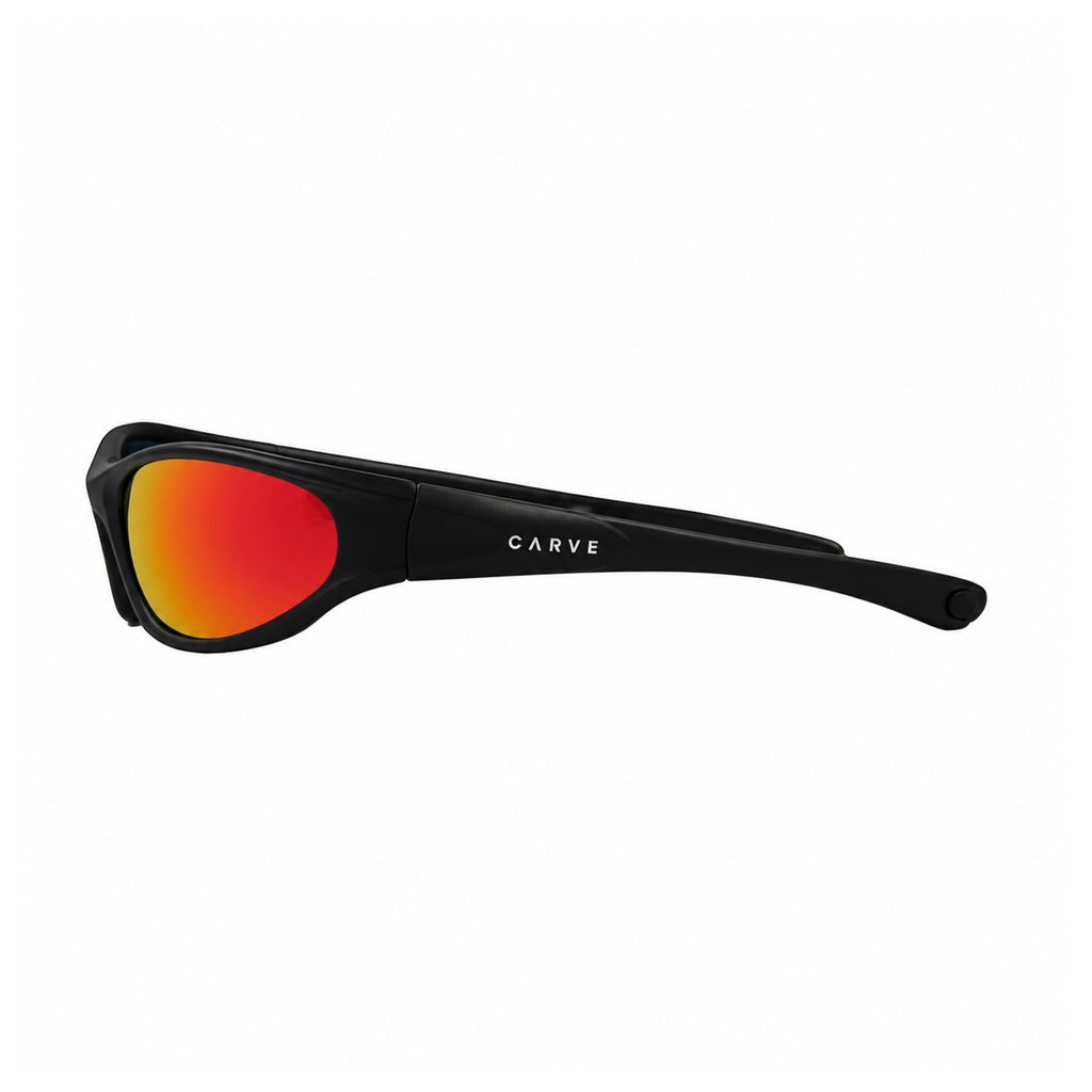 Carve VERT MATTE BLACK FRAME WITH RED IRIDIUM LENS in Single