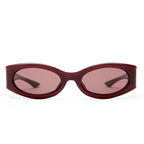 Le Specs GLACIEM BURGUNDY in SMOKEY BROWN MONO