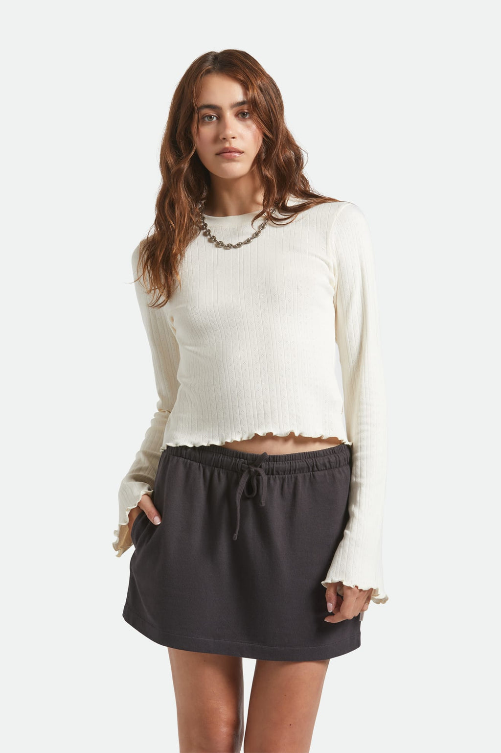 Brixton Carefree Organic Gd Lounge Ski in BLACK