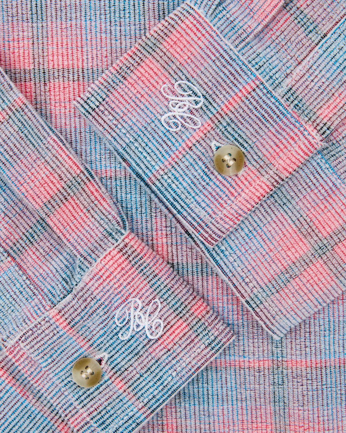 B. Cools Cabin Shirt Pink Cord Plaid in Single