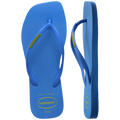 Havaianas Slim Square Logo Pop Up Brilliant Blue in Brilliant Blue