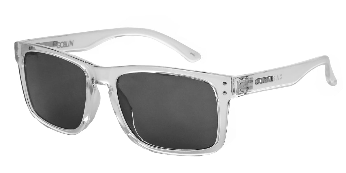 Carve Goblin - Gloss Crystal Clear Frame with Grey Lens in Single