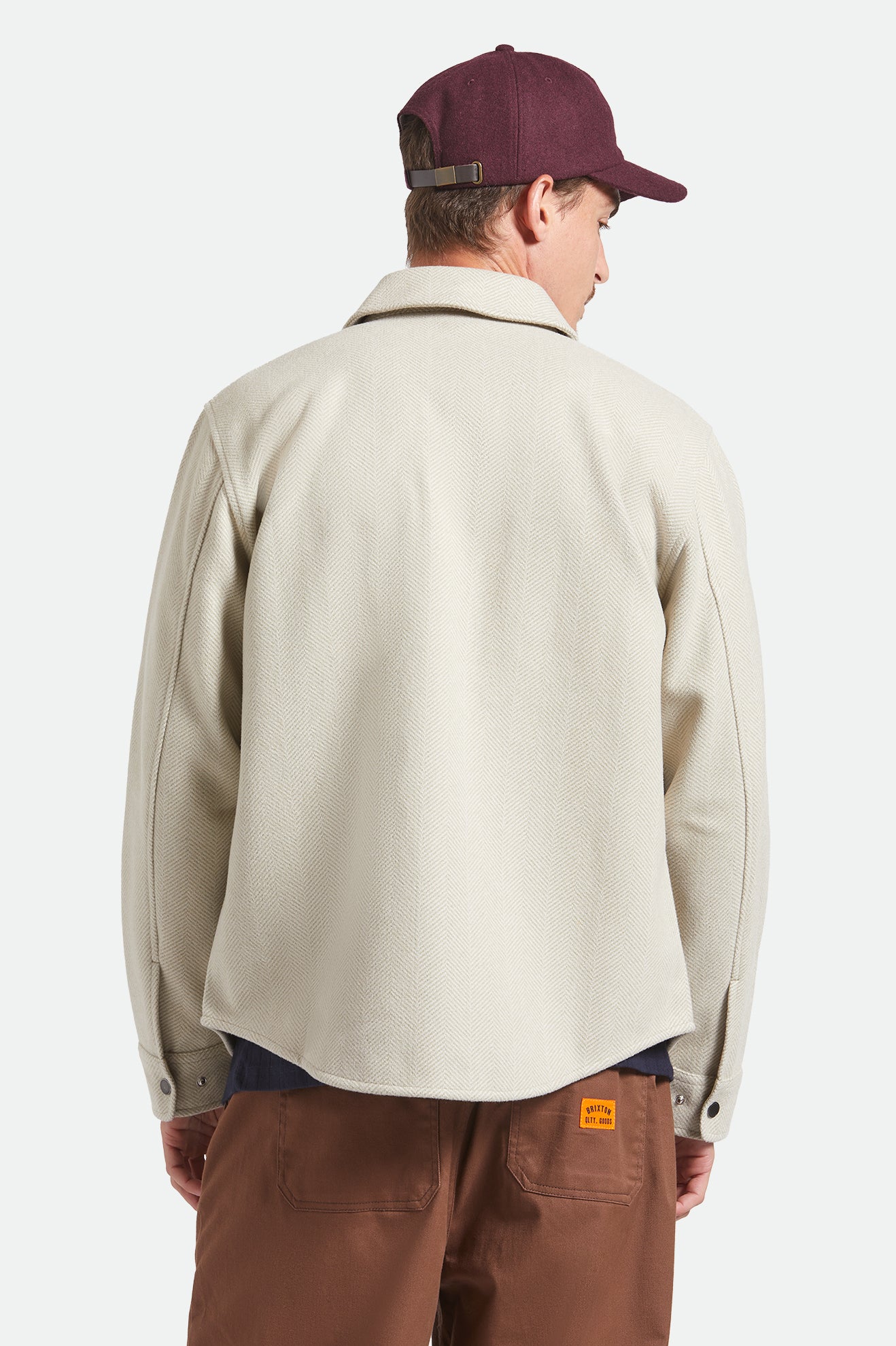 Brixton Durham Brushed Menswear Jkt in BRUSHED ELM