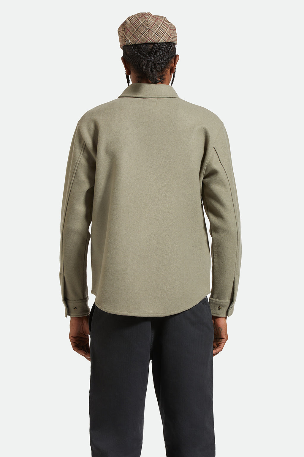 Brixton Durham Felted Stretch Jkt in VETIVER