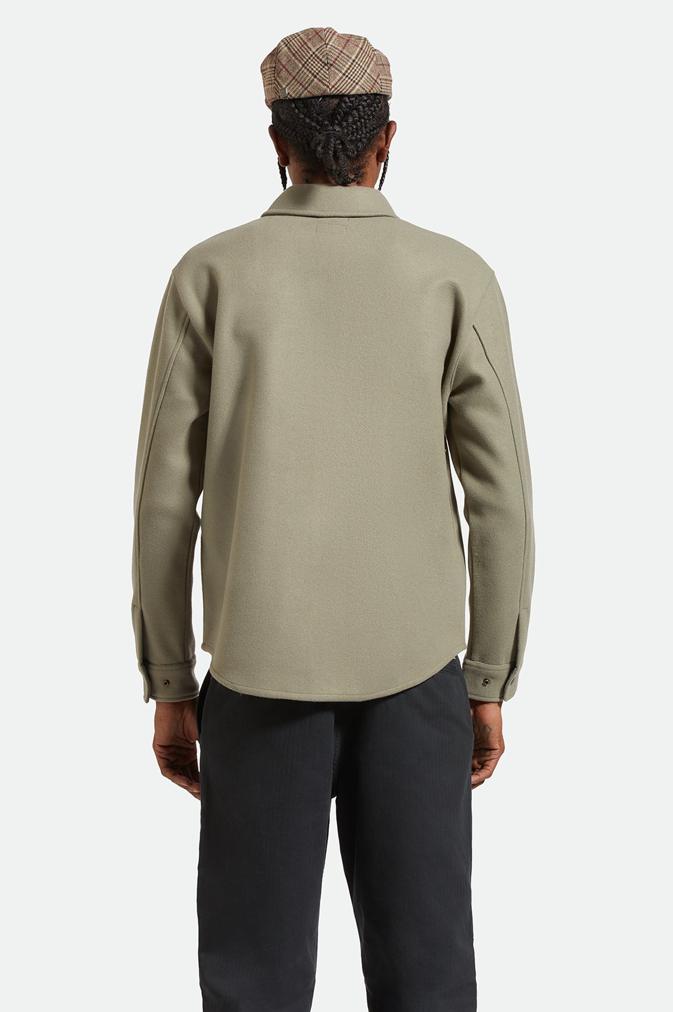 Brixton Durham Felted Stretch Jkt in VETIVER
