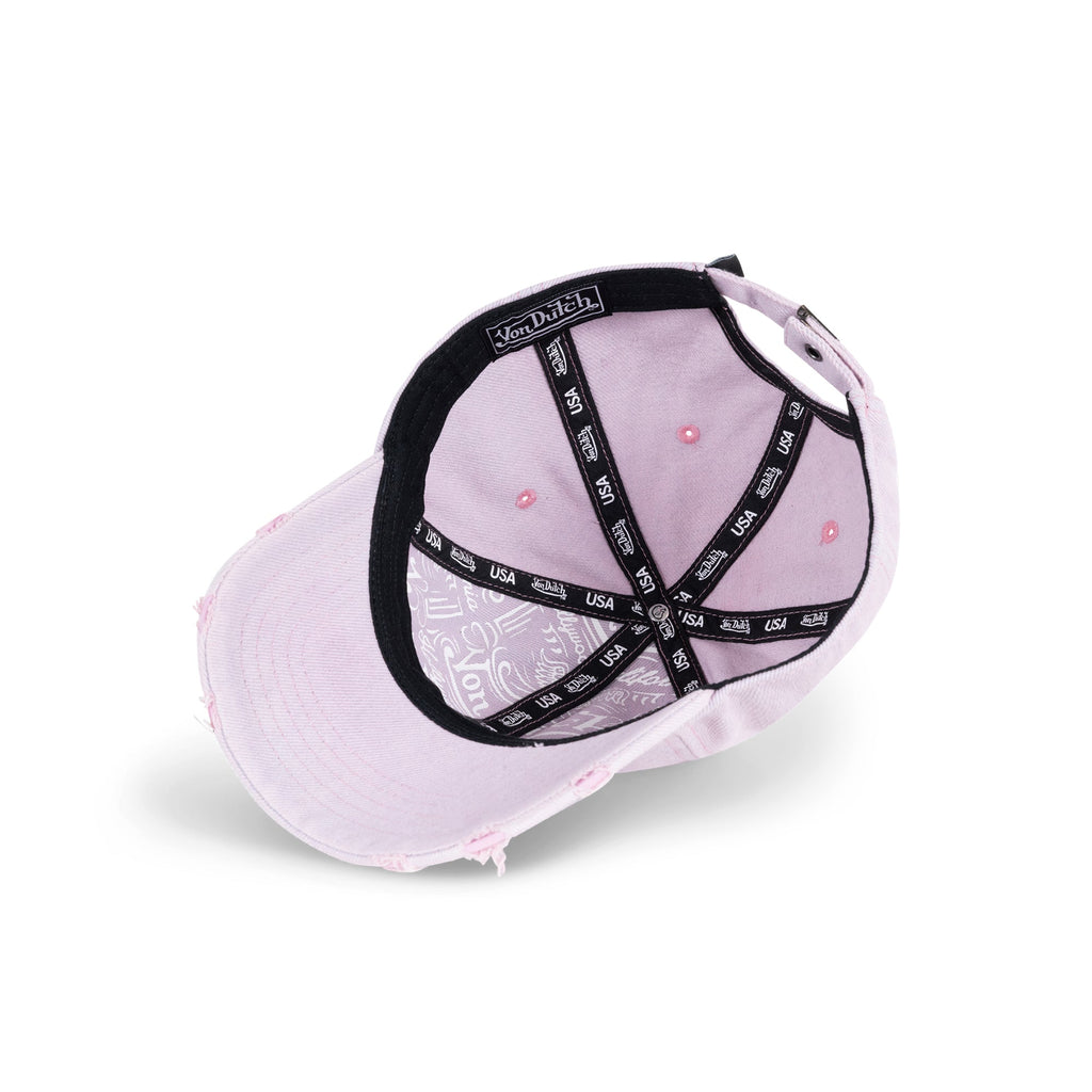 Von Dutch Overdye Dad Cap Pink Overdye in Pink Overdye