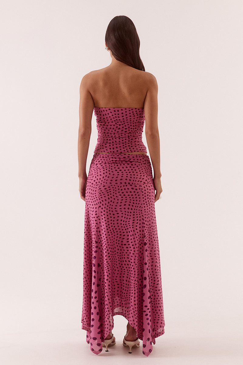 Sovere ZURI STRAPLESS TOP - MAUVE in MAUVE