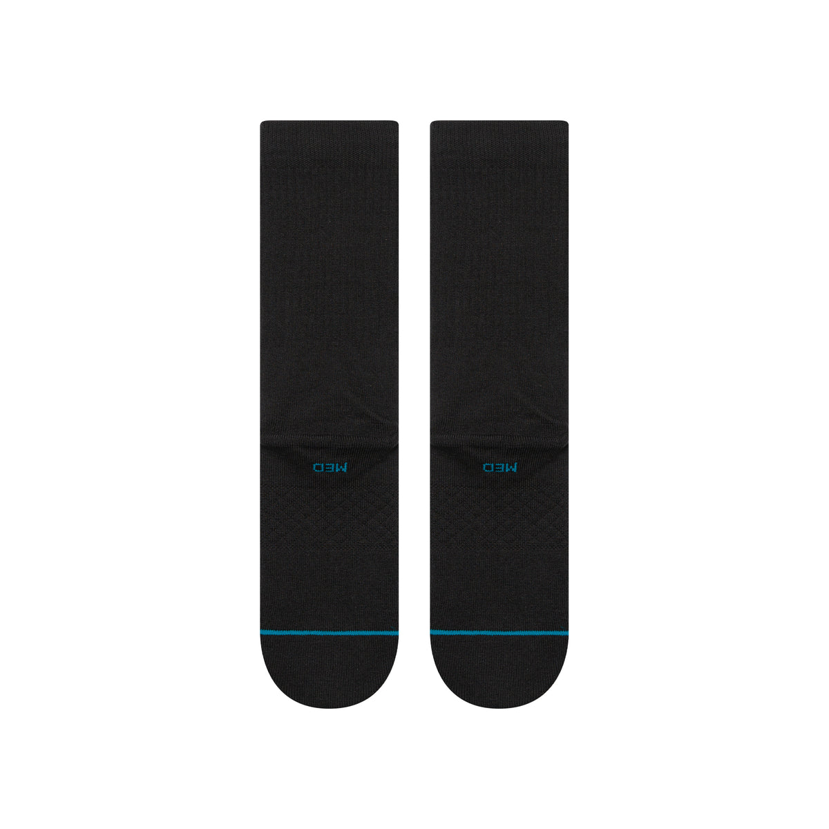 Stance ICON ORGANIC CREW SOCKS - WHITE in BLACK
