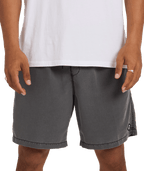 Billabong Mens All Day Overdye Layback 17" Boardshorts in Black