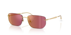 Ray-Ban® ARISTA DARK VIOLET MIRROR RED in Arista Gold