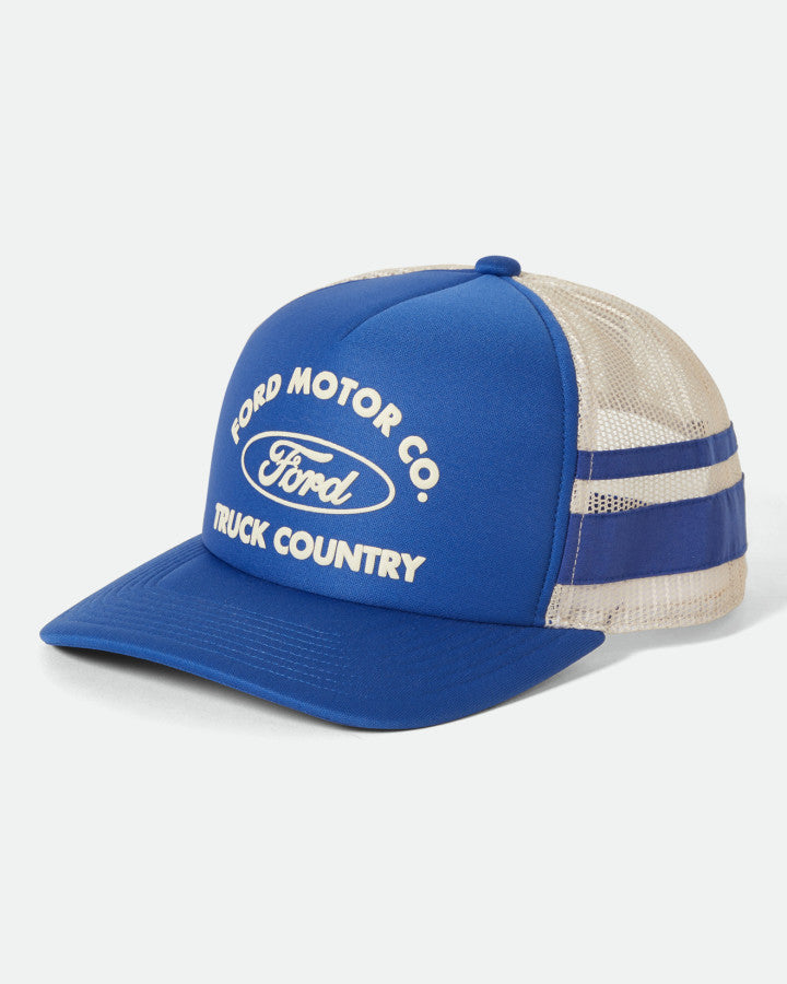 Brixton Ford Built Tough Mp Trucker Ha in FORD BLUE/WIMBLETON WHITE