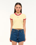 Abrand Jeans Good Sport Mini Jersey in YELLOW