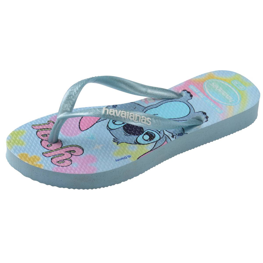 Havaianas Kids Slim Disney (Stitch) Macelo Blue in Blue