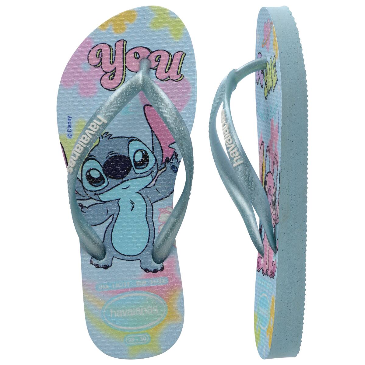 Havaianas Kids Slim Disney (Stitch) Macelo Blue in Blue
