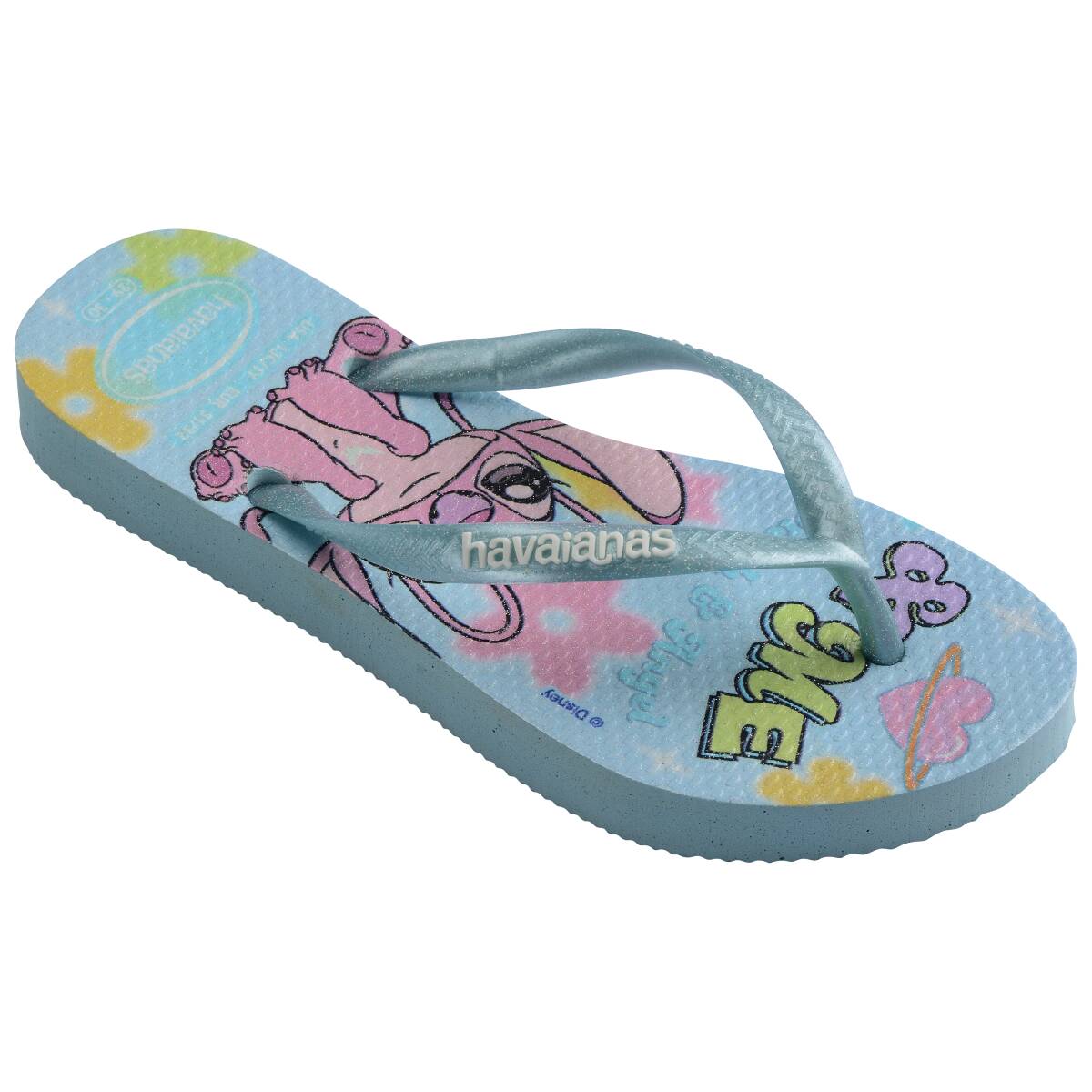Havaianas Kids Slim Disney (Stitch) Macelo Blue in Blue