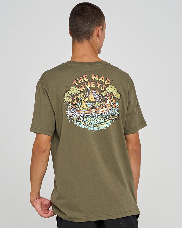 The Mad Hueys Loving Mangroves | Ss Tee - Olive in OLIVE