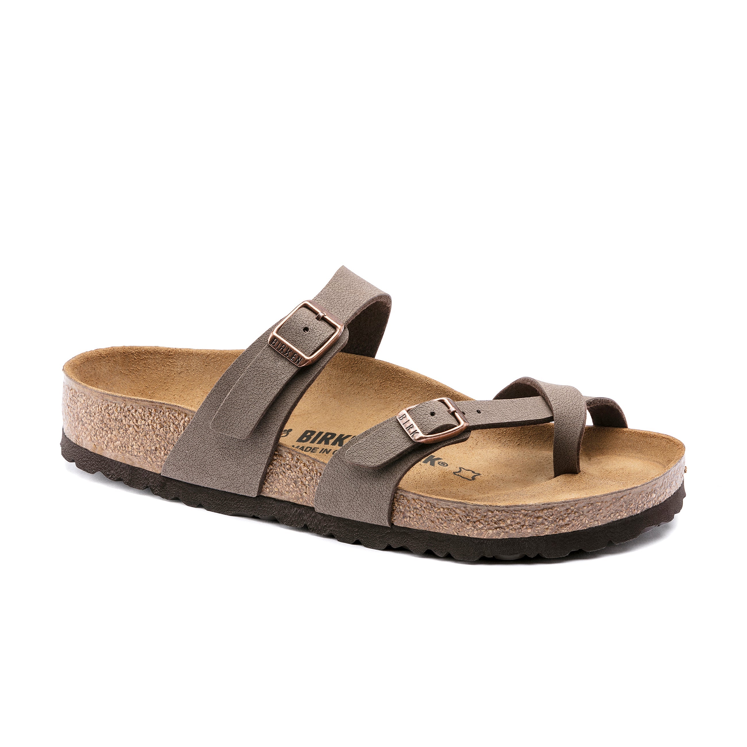 Birkenstock Mayari Mocca Birkibuc Narrow in Mayari Mocca Birkibuc
