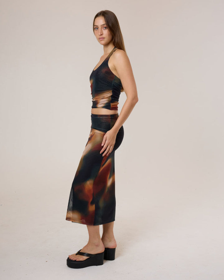 Thrills Metamorphic Daze Halter Top - Black in Black