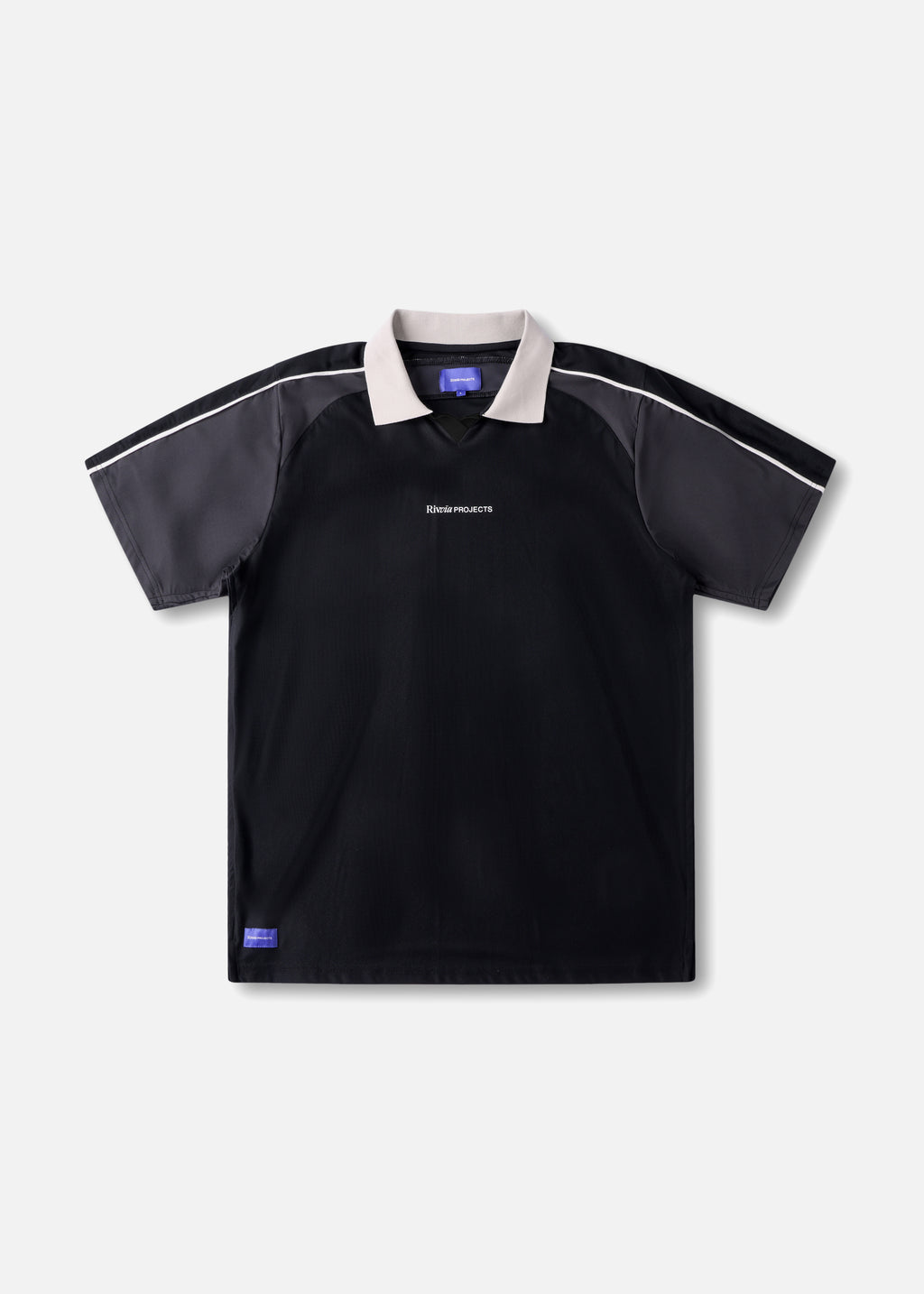 Rivvia Projects Passage Polo in BLACK CHARCOAL
