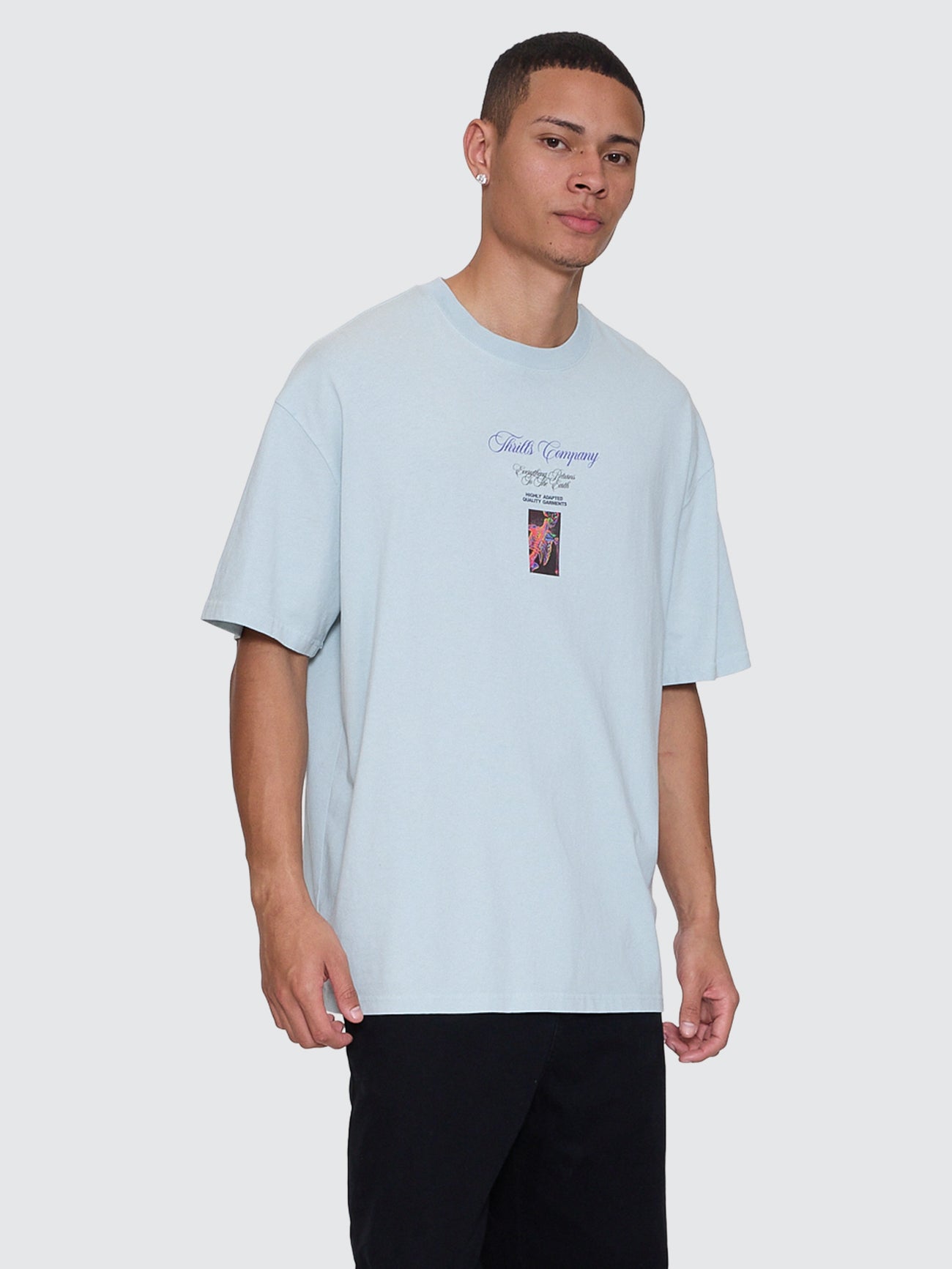 Thrills Co Reentry Box Fit Oversize Tee - Faded Mint in Faded Mint
