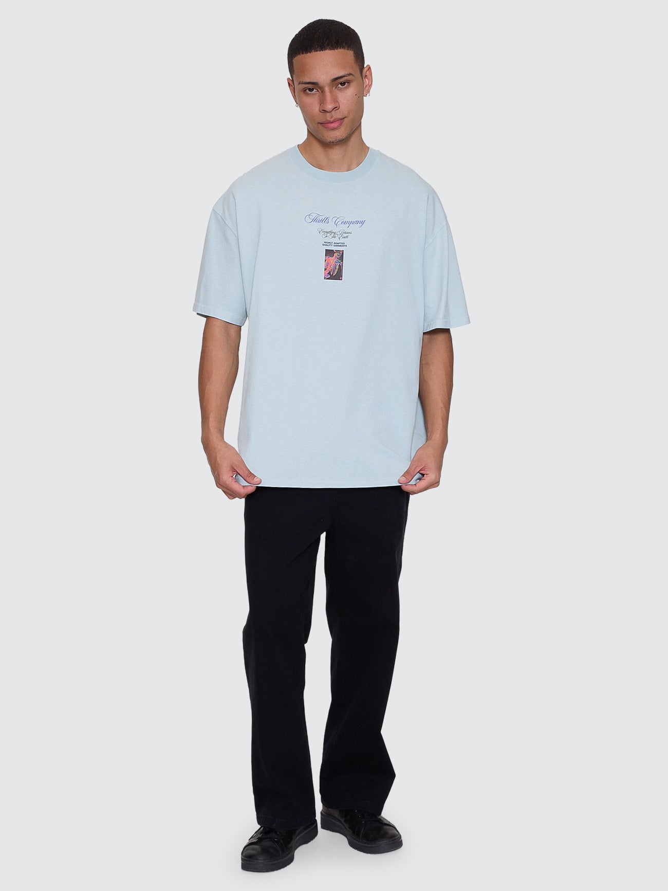 Thrills Co Reentry Box Fit Oversize Tee - Faded Mint in Faded Mint