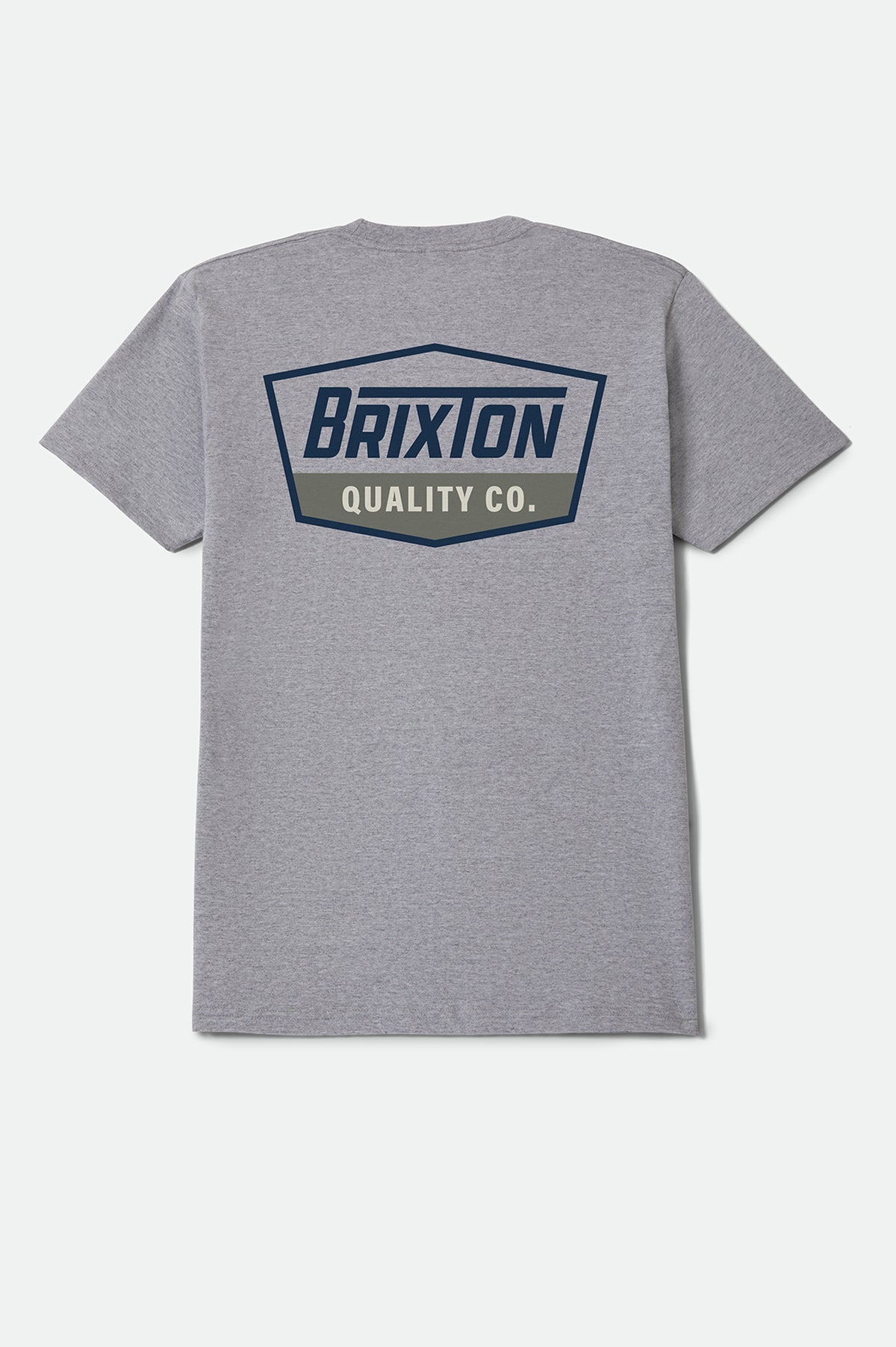Brixton Regal S/S Stnd Tee in HEATHER GREY/NAVY