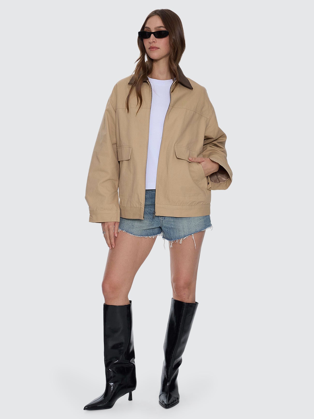 Thrills Co Robbie Chore Jacket - Camel in Camel