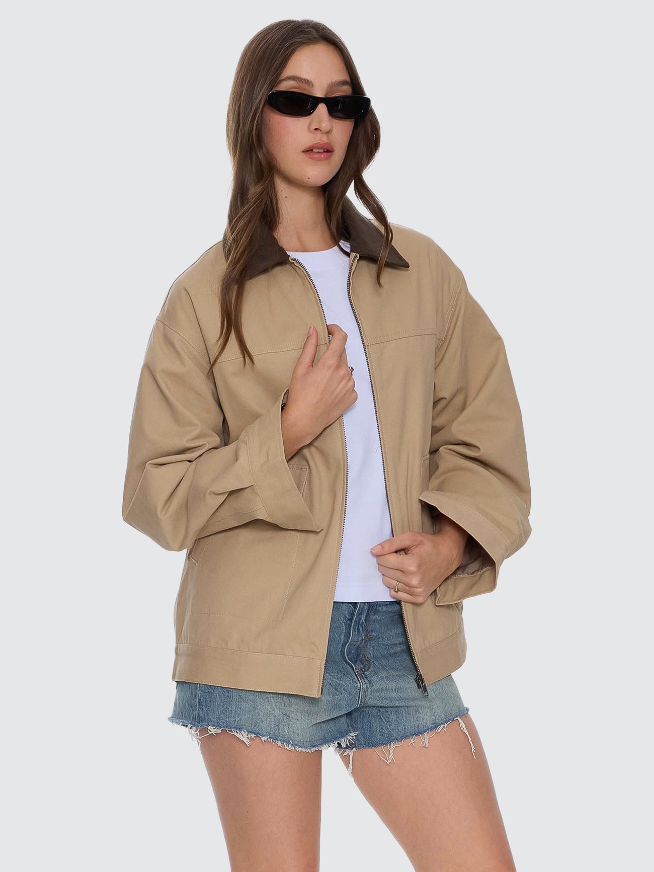 Thrills Co Robbie Chore Jacket - Camel in Camel