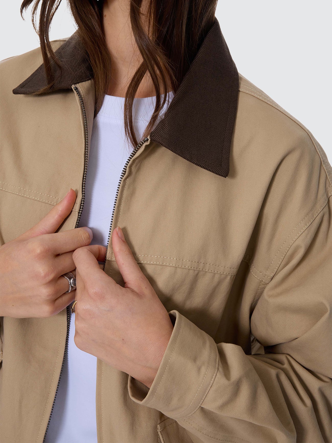Thrills Co Robbie Chore Jacket - Camel in Camel