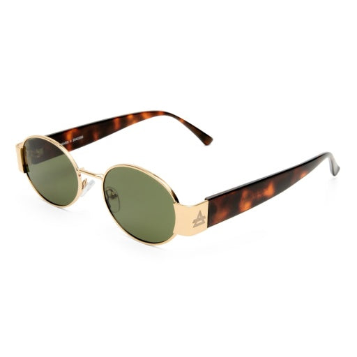 Le Specs Mars Ii in GOLD / DARK TORT