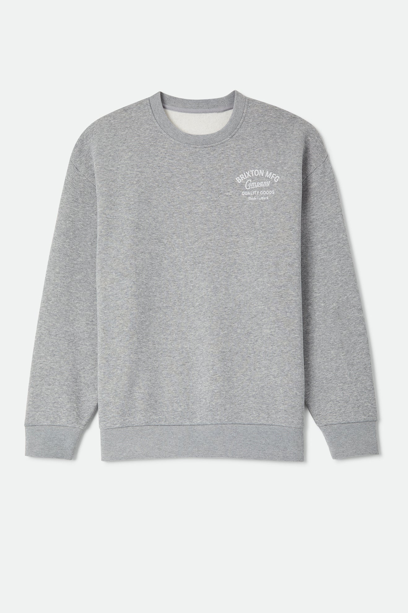 Brixton Straton Crew in HEATHER GREY