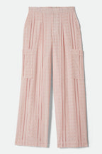 Brixton The Mercer Wide Leg Trouser Pa in CHALK PINK