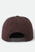 Brixton Trademark Snapback in WALNUT BROWN